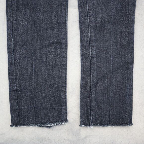 Twinkle Jeans Womens 7 Black Mid Rise Straight Cut Beaded Pockets Pants - Picture 12 of 16